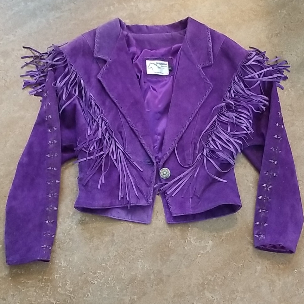 Purple Leather Jacket